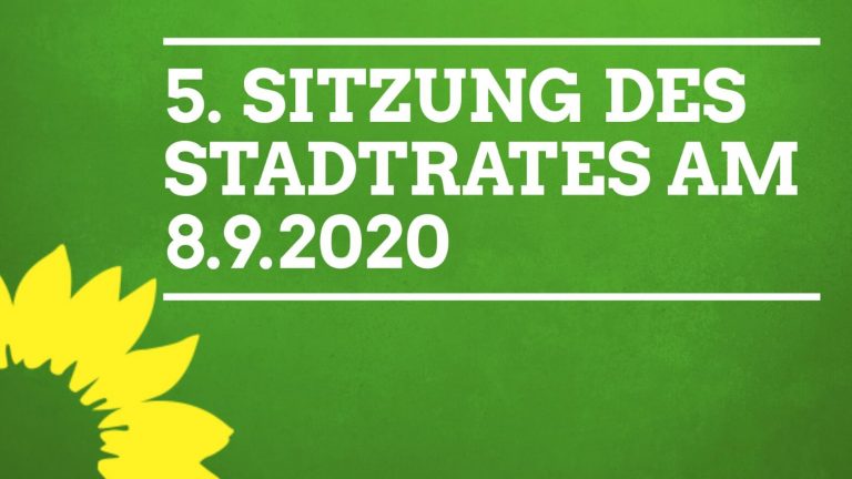 Bericht über die 5. Sitzung des Stadtrates am 8.9.2020