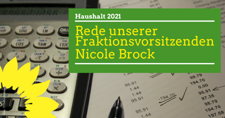 Haushalt 2021 – Rede der Fraktionsvorsitzenden Nicole Brock